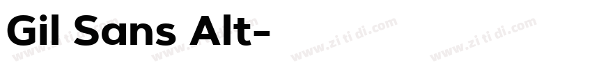 Gil Sans Alt字体转换